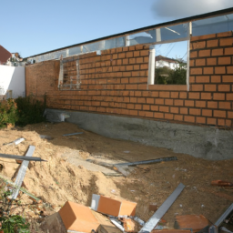 Agrandissement terrasse pour espace de jeu pour enfants Amilly